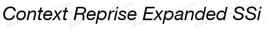 Context Reprise Expanded SSi Expanded字体转换